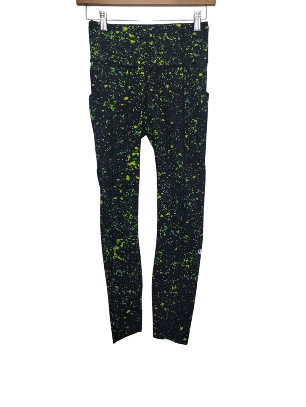 Lululemon Base Pace High-Rise Leggings Womens 4 Sparks Fly Multi Yoga Pockets